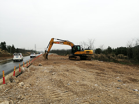 G530查桥至牛矶段一级公路建设工程项目加紧节后复工复产